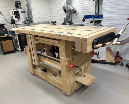 Custom Adjustable Height Workbench